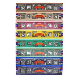 Satya Original SuperHit Incense Sticks Dozen Pack Box 180 Grams 12 Pack 15g box - Purple Beauty