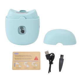 Electric Nail Clipper Safety Alloy Cutter Automatic Fast Trimming Fingernail Cutter Machine for Elderly Children Tea Green