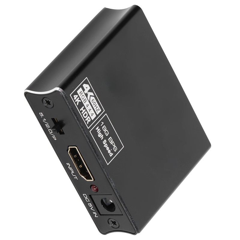 60hz Optical Fiber Audio Splitter Stereo Audio Stable Performance Audio