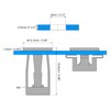 sourcing map M4 Jack Nuts, 10pcs Threaded Insert Nut Carbon
