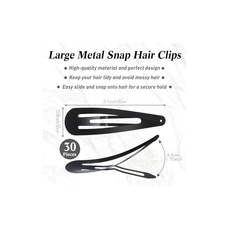 WILLBOND 30 Piezas de 8 cm Pasadores de Metal para