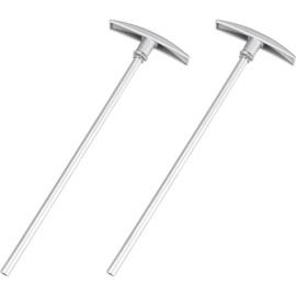 2 Pack RV Waste Valve Extension, RV Sewer Gate Valve Aluminum Tube Extension, RV dump valve extension, RV Waste Valve Handle Replacement, Tube 9" TX9HPB Compatible with Valterra Camco Most Model