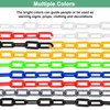 M METERXITY Plastic Barriers Chain, 10Ft Length Black Yellow Plastic