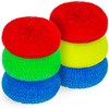 DecorRack 6 Mesh Scourers, Premium Non-Scratch Plastic Scourers, Stain Removing
