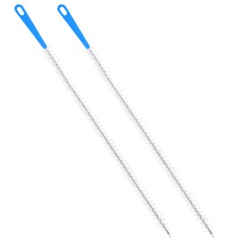 Yuanchu 2 Pack Flexible Drain Cleaning Brush, 23.6inch Long Drain Clog Remover Tool with Nylon Bristles Rust-Resistant Sink Unblocker Tool for Toilet Kitchen Shower Sewer Tub