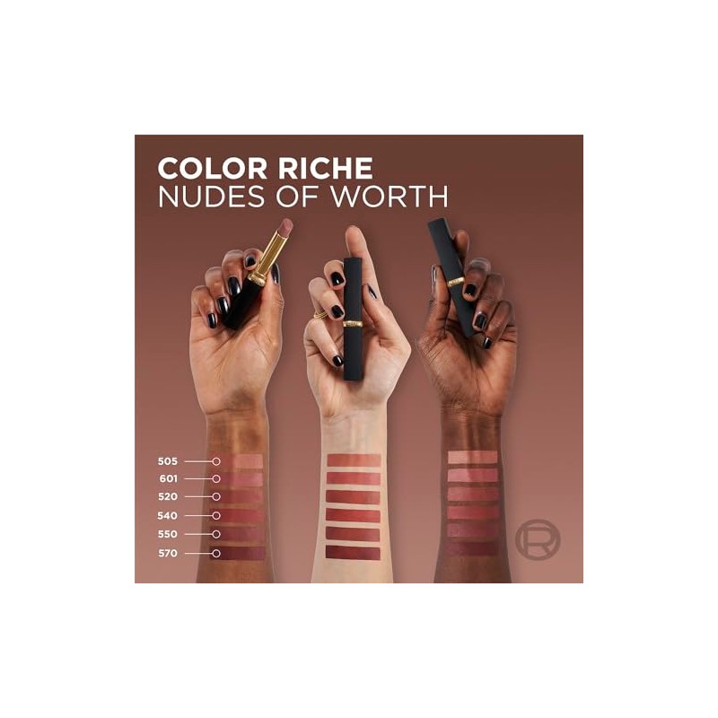Labial Color Riche Intense Volume Matte Nudes of Worth, Lipstick
