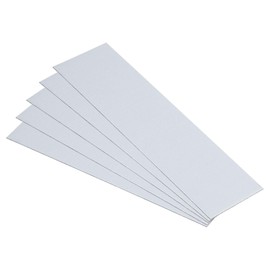 PATIKIL Pack of 5 Hot-Dip Galvanised Steel Sheets, 10 x 3 cm, Hot-Dip Galvanised Steel Plates, 0.5 mm Thick Metal Sheet for Roof Sealing, Repair, Crafts, DIY Projec