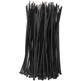 HAN-LBG Cable Ties Black 300mm X 3.6mm 100 Pack, Self Locking Zip Ties Heavy Duty with 40lb Tensile Strength Nylon Plastic Wire Ties Wrap Long for Home Office Garden DIY