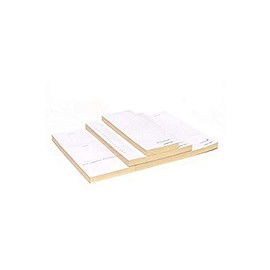 RUSSELL+HAZEL In Due Time Notepad Set, White with Gilded Edges, 3 Notepads, 80 Sheets Each (27619)