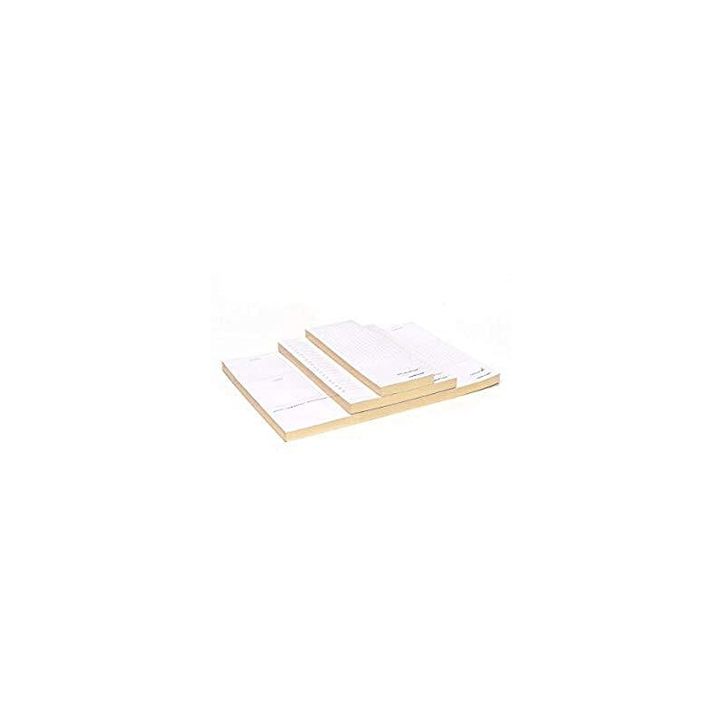 RUSSELL+HAZEL In Due Time Notepad Set, White with Gilded Edges,