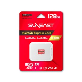 SUNEAST microSD Express 128GB Max Read Transfer Rate 890MB/s Maximum Write Transfer Rate 550MB/s Next Generation Technology MicroSD Card Switch2 Operation Verified Class 10 U3 V30 UHS-I A1