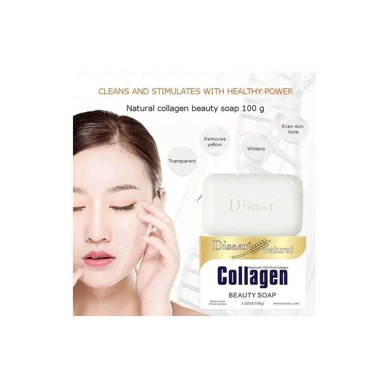 Jabón Facial Collagen De Colágeno Aclarante Reduce Arrugas