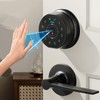 Keyless Entry Door Lock,Keypad with Code & Palm Vein Recognition