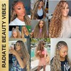 Syrenlore Highlighted Multi-Blonde Braiding Human Hair for Boho Knotless Braids,