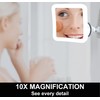 Fancii 10X Magnifying Lighted Makeup Mirror - Daylight LED Vanity