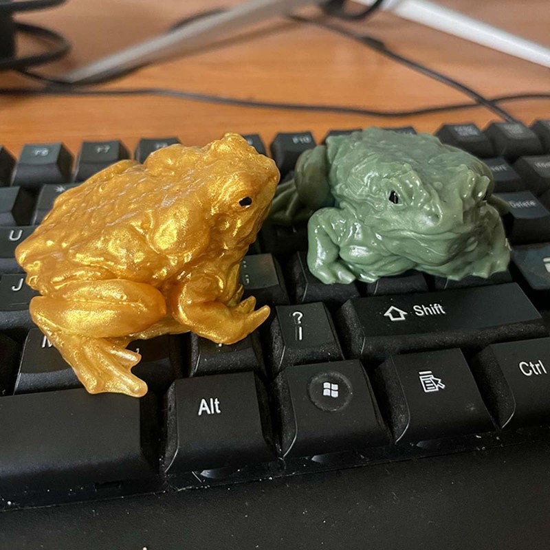Taba Squishy Frog Toy, Realistic Frog Figurines Simulation Animal Model