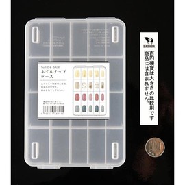 SIKIRI Partition Case, Nail Tip Case, 4.5 x 6.7 x 0.7 inches (11.5 x 17 x 1.8