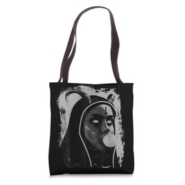 Wicked Occult Satanic Nun Gothic Tattoo Lilith Witch Pagan Tote Bag