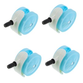 Healvian 4pcs Walker Wheels Silent Caster Wheels for Indoor Use Flexible Rotation Walker Accessories Noise Reduction Design for Quiet Operation and Stability