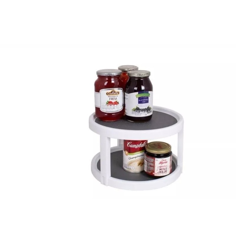 Kuk Organizador Para Alacena Refrigerador Giratorio 2 Niveles