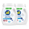 all Unit Dose Laundry Detergent, Mighty Pacs, Free Clear, 132