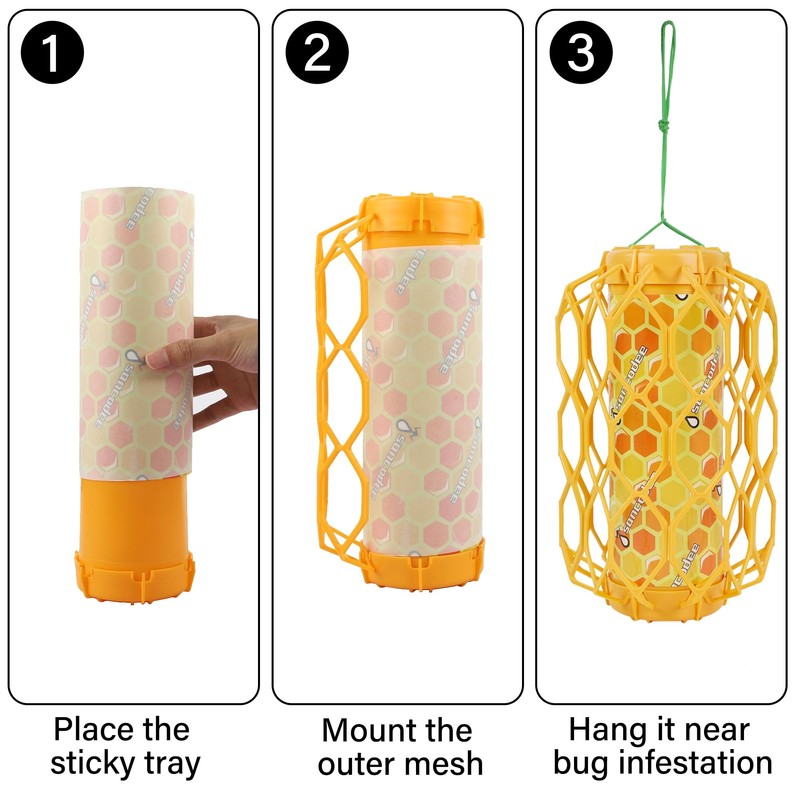 Sancodee 8 Pack Wasp Trap Refill, Yellow Jacket Flying Insect