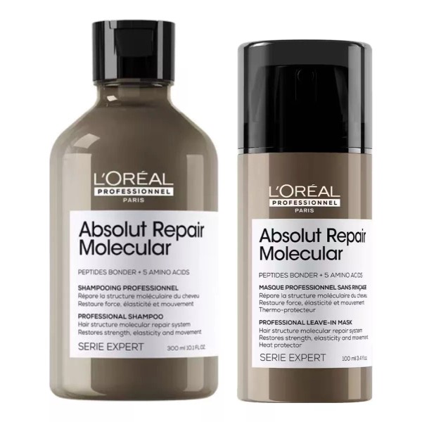 L'Oréal Professionnel Paris Loreal Absolut Repair Molecular Shampoo 300ml+ Leave In Mask