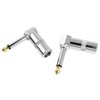 BLLNDX Audio 1/4 inch Right Angle Plug 2PCS 6.3mm 90