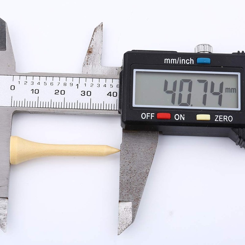 Alomejor 100 Pieces Wooden Golf Tee Eco-Friendly Micro Head Golf