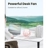 Gaiatop USB Desk Fan, 3 Speeds Strong Airflow,5.5 Inch Portable