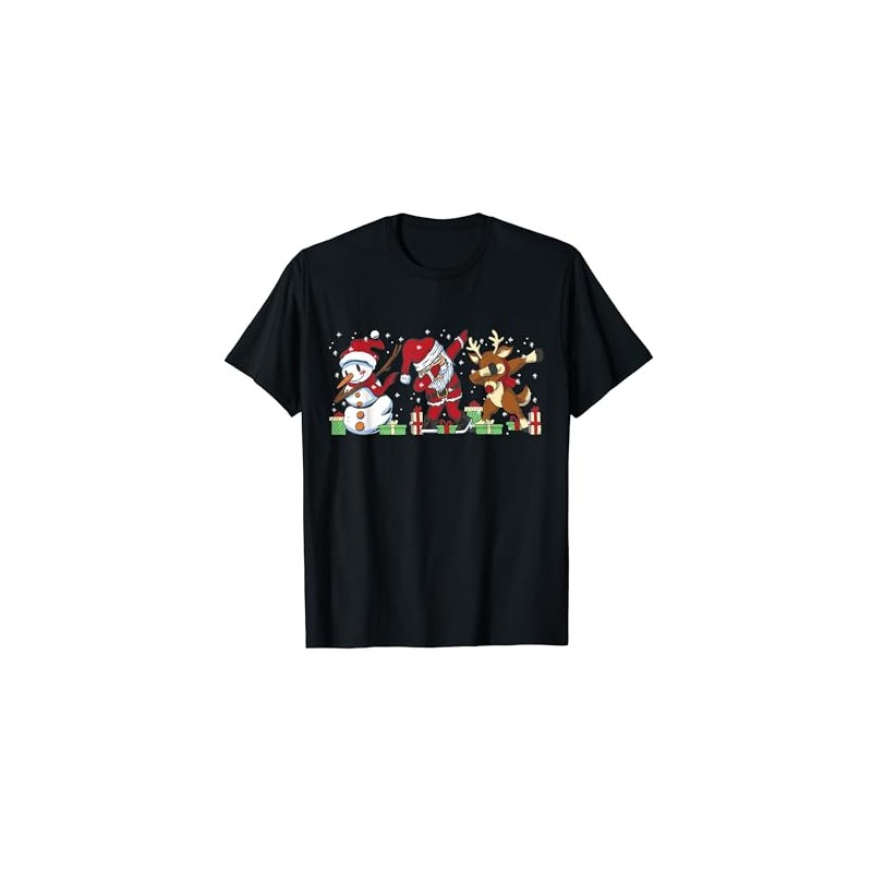 Dabbing Santa Christmas Gifts Santa T-Shirt, black