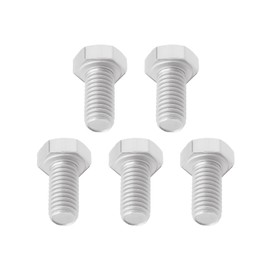 YINETTECH 5Pcs Brushcutter Hex Bolts M8 X 1.25 Left Hand Thread 16MM Length Left-Handed Reverse Thread Hexagonal DIN933 Stainless Steel Bolts