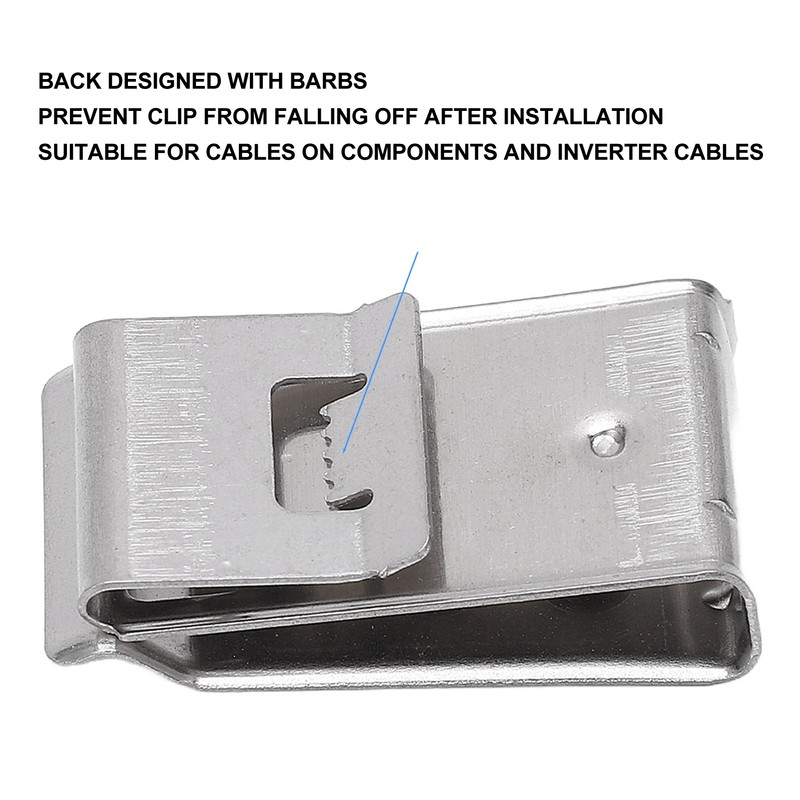 50Pcs Solar Panel Cable Clip for Electrical Cord Management Photovoltaic