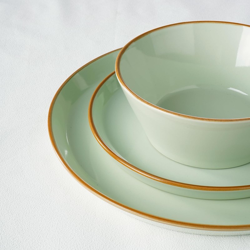 Famiware Saturn Dinnerware Sets, 12 Piece Dish Set, Plates and