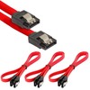 Poppstar 3 x SATA 3 SSD HDD Data Cables with