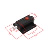 LT Easiyl Pack of 4 Black Plastic Door Latch with
