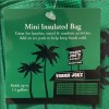 Trader Joe's Mini Insulated Cooler Tote Lunch Bag Green