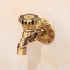 Antique Brass Faucet Bathroom Wall Mounted Washing Machine Faucet Outdoor