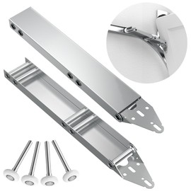 2 Sets Garage Door Quick Turn Top Fixture Brackets Hardware, Heavy-Duty Steel, Easy Installation, Durable & Rust-Resistant, Includes Rollers, Essential for Low Headroom Garage Doors