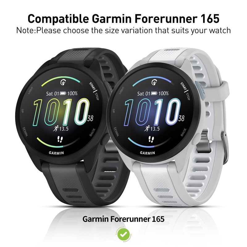 Suoman 3 Pack for Garmin Forerunner 165 Smartwatch Case, 9H