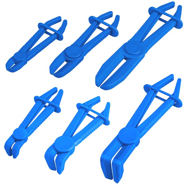 6-Piece Hose Clamp Pliers Set in 3 Sizes, Hose Clamps