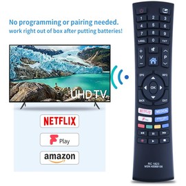GOUYESHO RC1823 MSN:40069106 Replacement Remote Control Suitable for Medion Smart TV MD31510-X14000-MSN30026542 MD31513-X15504-MSN30026548 MD31514-X16503-MSN300266 550 X5014907-MD-32029