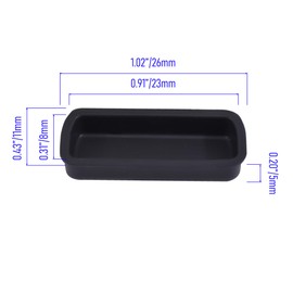 Skweawert 20 PCS DVI Port Anti-dust Plugs, Silicone Covers Caps Stoppers, Port Protector for PC Laptop Notebook Computers, 0.91 x 0.31 (LxW)