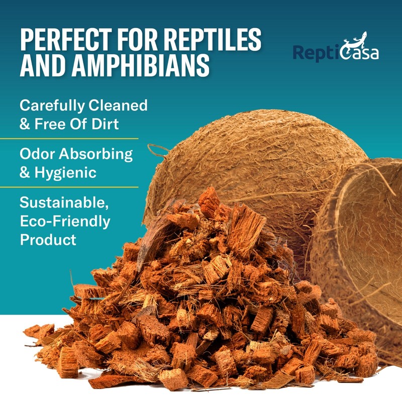Repti Casa Organic Coconut Chips Expandable Substrate Block for Reptiles