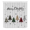 Christmas Shower Curtain for Bathroom, Christmas Tree Shower Curtain, Funny
