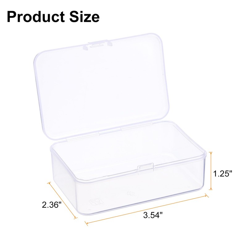sourcing map Component Storage Box 3.54" PP Electronic Organizer Box