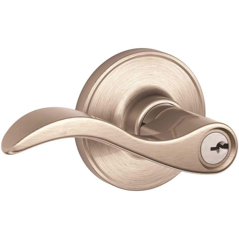Dexter by Schlage J54SEV619 Seville Keyed Entry Lever, Satin Nickel