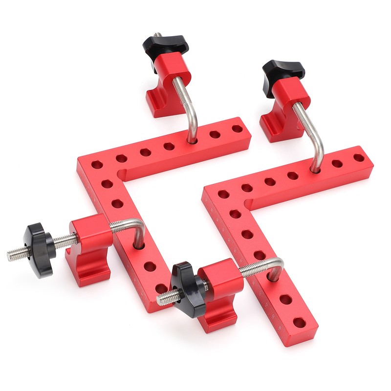 Square Positioning Ruler Kit Aluminum Alloy Right Angle 90 Degree