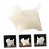 BIUDECO Glowing Stone Cat Figurine Creative Glow Dark Cat Statue