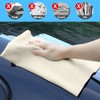 URAQT Fensterleder Auto Reinigungstuch,2 Stück Autopolierleder Fensterleder Chamois 60x40cm +